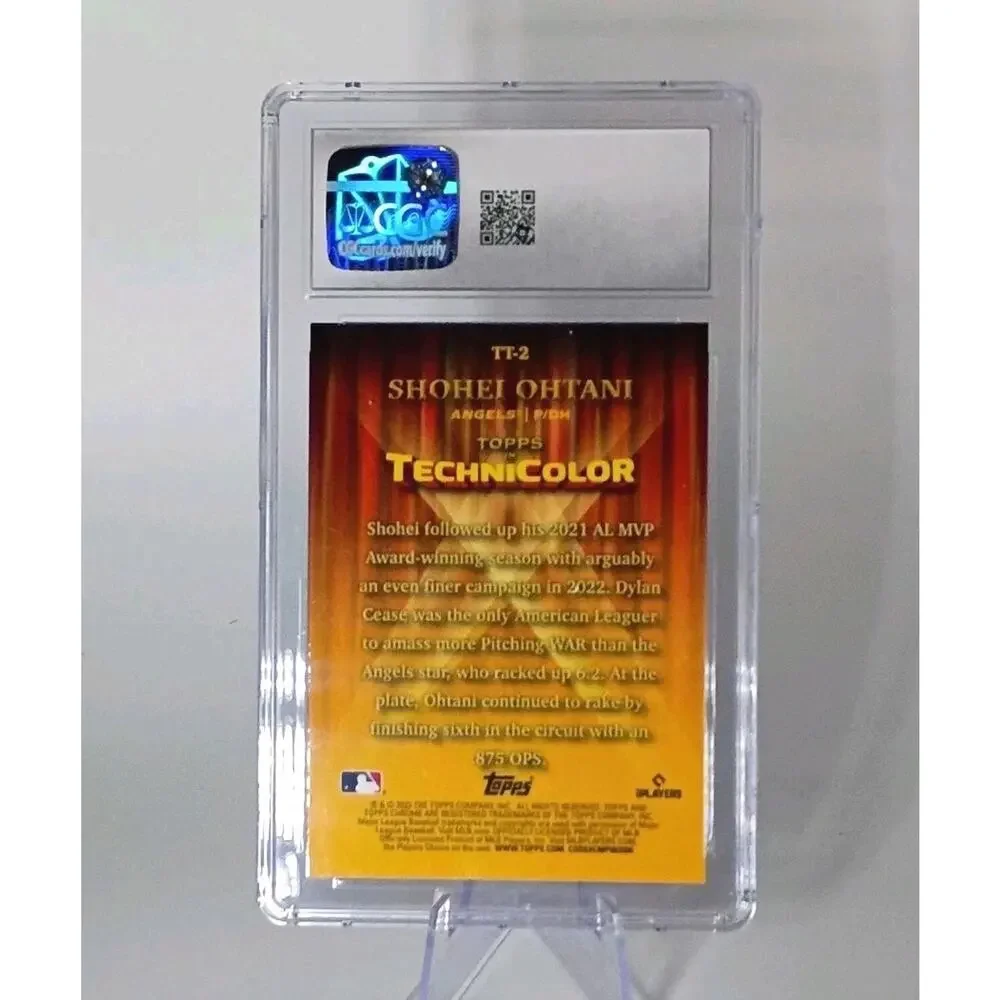 Shohei Ohtani #TT2 Topps Chrome In Technicolor 2023 CGC Graded 10 - Picture 6 of 8